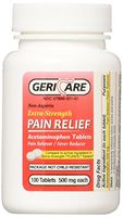 Pain Relief McKesson 60-201-01 Brand 500 mg Strength Tablet 100 per Bottle. 1 bottle of 100 tablets