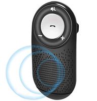 Aigital Bluetooth Handsfree Car Speaker Kit, Wireless Bluetooth in-Car Speakerphone and HD Sound for Handsfree Calling, AUTO Power ON Function/Music Play, Supports Siri and Google Assistant - Black