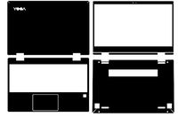 Special Laptop Black carbon fiber Vinyl Skin Stickers Cover Guard for New Lenovo Yoga 720-12 12ikb 12.5" Touch-Screen