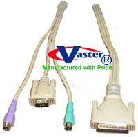 SuperEcable - 15081-10 Ft - Rose KVM Auto Device Cable Set (Rose Part No - CAB-CX0606C10)
