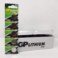 GP CR2032 Lithium Coin Cell Batteries - Pack of 5