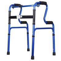 BNSDMM rollator Walker with seat Walker - Standard Recognized Walker Auxiliary Rehabilitation Equipment Older Walker Lightweight Adjustable Folding Walker (Color : Blue)