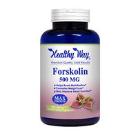 Healthy Way 100% Pure Forskolin 500mg - Fat Burner Weight Loss Fuel - NON-GMO 100% Money Back Guarantee!