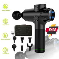 Handheld Deep Massage Gun Professional Personal Massage Device Relaxation Body Massage Gun Helps Relieve Muscle Soreness and Stiffness (D-BK)