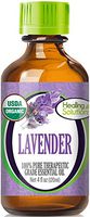 Organic Lavender Essential Oil (100% Pure - USDA Certified Organic) Best Therapeutic Grade Essential Oil 120ml