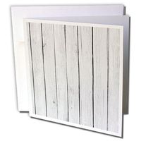 White Wood Antique vintage rustic style - Greeting Cards, 6 x 6 inches, set of 12 (gc_164537_2)