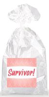 Breast Cancer Survivor Party Favor Bags with Ties - 12pack