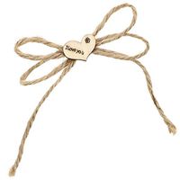 Bright Creations Romantic Jute Burlap Double Loop Craft Bows (60 Count)