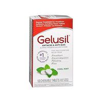 Gelusil Antacid/Anti-Gas Tablets Cool Mint, 100 Tablets by Gelusil