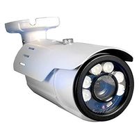 Long Range Motorized VF License Plate 2 Megapixel 2mp 1080p AHD TVI CVI Black Bullet Camera w/ 5-50MM Varifocal 10X Optical Lens 260ft of Infrared & Adjustable Shutter Speed IR (Not an IP Camera)