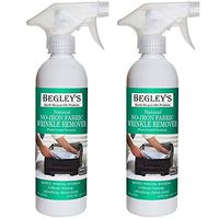 Begley's Best Natural No-Iron Wrinkle Remover, Quick Fix Wrinkle Release, Static Cling Remover, Fabric Freshener - Plant-Based Formula, USDA Certified Biobased - Refreshing Citrus, 16 oz - Pack of 2