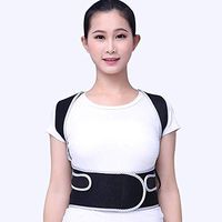 SPLY DTEM (Back Support Belt - Abdominal Correction Belt Children's Backbone Artifact Correction for Men and Women Invisible Sitting (Color: Blue, Size: M) (Color : Black, Size : Small)