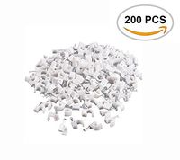 Carts Style 200PCS Oruuum Cable Cord Clips Nail Fasteners Organizer,Ethernet Cable Clips,Cable Management, Cable Management,Cable-Clip White RG6-8mm.