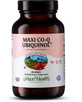 Maxi Health Coq Ubiquinol -"100 mg" - Bio-Available Form of Coenzyme Q10-60 one Piece Softgels - Kosher