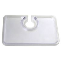 Homeford Clear Plastic Plates with Cup Holder, 12-Piece (8-Inch)