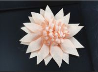 10pcs High Elastic Wrinkle Cusp Huapian Radish Flowers Wedding/applique U Pick (Sweetened Bean Paste)