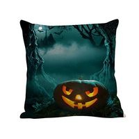 2017 Halloween Day Pillow Case,Elevin(TM)New Happy Halloween Day Pillow Cases Linen Sofa Cushion Cover Home Decor (G)
