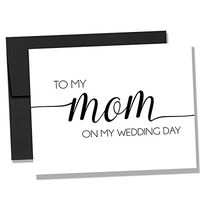 To My Mom On My Wedding Day Notecard - Wedding Day Notecard - Cards for Brides (NC120)