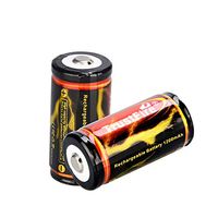 TrustFire 18350 Button Top Rechargeable Batteries 3.7V 1200mAh for Flashlight 【2PCS Included】