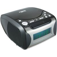 / Radio FM Alarma NRC-175 Digital Reloj de sintonía de AM y reproductor de CD - Negro Laca
