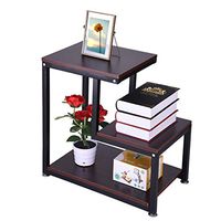 Xesvk End Table, US Stock - Rustic End Table 3-Tier Chair Side Table Night Stand with Storage Shelf for Room,Console Table with Storage Bed Sofa Portable Workstation