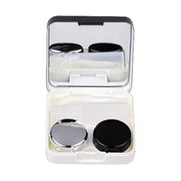 Travel Portable Contact Lens Case Fashion Eye Care Kits Box-Black