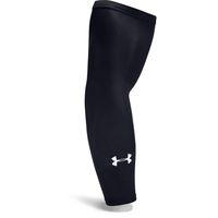 Under Armour Performance HeatGear Compression Arm Sleeve, Black (001)/White, Large/X-Large