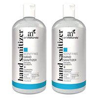 Artnaturals Hand Sanitizer Alcohol Based Gel (2 Pack 8 Fl oz / 236ml) Infused with Jojoba Oil, Alovera Gel & Vitamin E - Unscented Fragrance Free Sanitize