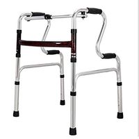 PLLP Medical Rehab Chair, Wheelchair,Lightweight Folding Adjustable Walker Driving Medical, Aluminum Alloy Medical Walker for The Elderly with Seat Belt Wheeled Four-Pointed Cane