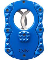 Quasar Cut 100 CUT100 Double Guillotine Cigar Cutter in an Attractive Gift Box Warranty Blue