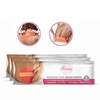 Sirona Herbal Pain Relief Patches - Pack of 15 | Instant Relief from Menstrual Cramps, Lower Abdomen, Back | Cool Patches with No Chemical Actives, No Side Effects