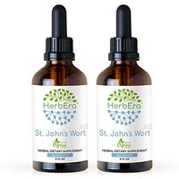 St. John's Wort A120 (2pcs) Alcohol Herbal Extract Tincture, Organic Saint John's Wort (Hypericum Perforatum) Dried Herb (2x4 fl oz)