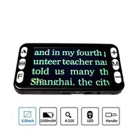 5-inch Digital Magnifier for Low Vision, Color Blindness, Macular Degeneration, Cataract, 4x-32x Zoom, 19 Color Modes, AV/TV Output, Image Freeze, Support TF Storage