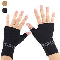 TOFLY Compression Arthritis Gloves, 1 Pair, Thumb & Wrist Support for Men Women, 20-30mmHg Compression Wrist Sleeve for Carpal Tunnel, Wrist Pain & Fatigue, RSI, Tendonitis, Sports, Typing, Black M