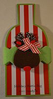 Reindeer Christmas Wine Bottle Tag