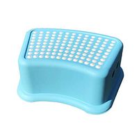 Yaohai Multifunction Children Bathroom Stool Slip-Resistant Step Pads Anti-Skid Headblock Foot Pedal Steps Bath Stair Toilet Stool (Color : Blue)