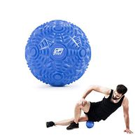 RitFit Deep Tissue Massage Ball Roller - 4.7-Inch Mobility Balls for Exercise and Recovery - Max Muscle Ball for Trigger Point and Myofascial Release, Include Free Carry Bag (Blue)