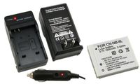 Axiom NB-6L Battery And Car Home Charger For Canon PowerShot SD4000 SX500 SX260 IS S95