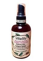 VITALITY Aromatherapy Wellness Mist for Fatigue Relief - Peppermint, Clove Leaf, Lemongrass & Cinnamon Leaf-Organic-Vegan-Biodegradable-Non GMO-100% Pure Essential Oils (2 oz / 59.2 ml Travel Size)