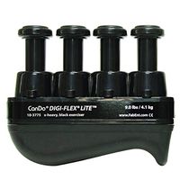 CanDo Digi-Flex Lite, Black, Hand Exerciser for Finger Strengthening, Rehabilitation, and Therapy