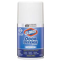 Clorox Clean Air Scent Odor Defense Air Spray - Aerosol - 6 fl oz (0.2 Quart) - Clean Air - 30 Day - 12 / Carton - Odor Neutralizer, Long Lasting, Bleach-Free