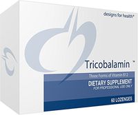 Designs for Health Tricobalamin Lozenges - 3000mcg B12 Lozenges with Methylcobalamin, Sublingual Triple B12 in Natural Orange Flavor (60 Lozenges)