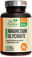 Magnesium Glycinate Capsules Highest Potency Chelated 400mg - High Absorption Mag Supplement - Made in USA - Best Vegan Stress Relief, Sleep, Muscle Cramps & Relaxation, Non-GMO - 120 Capsules