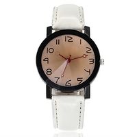 Fxbar,Fresh Unisex Analog Wrist Watch Leather Band Bracelet Watches Dress Watch(White 1)