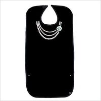 FUSHIDA Adult Bib for Eating Mealtime Clothing Protective Cover with Crumb Catcher Medical Apron Use Printing Fabric Washable Resuable for Elderly Women Men 1910YLL0059Y04