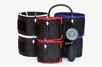 Blood Flow Restriction (BFR) Training Therapy Occlusion Restriction Cuffs with mmHg Monitor and Pump