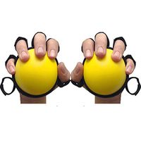 CHAONAO Five-Finger Grip Ball Device for Hemiplegia Anti-Spasticity Ball Splint Finger Orthosis Finger Training Equipment,1pair