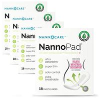 NannoPad Pantyliners - Made with Organic Cotton - Can Minimize Odors and Bacteria - No Fragrances or Dyes - Nannogenic™ Technology Developed to Reduce Menstrual Discomfort