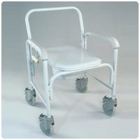 Deluxe Wheeled Commode - Commode