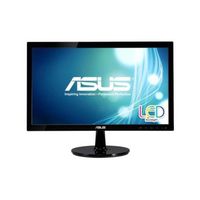 Asus VS207T-P 19.5" Widescreen LED Monitor, 16:9, 5ms, 1600x900, 250 Nit, DVI/VGA, Speaker, Black